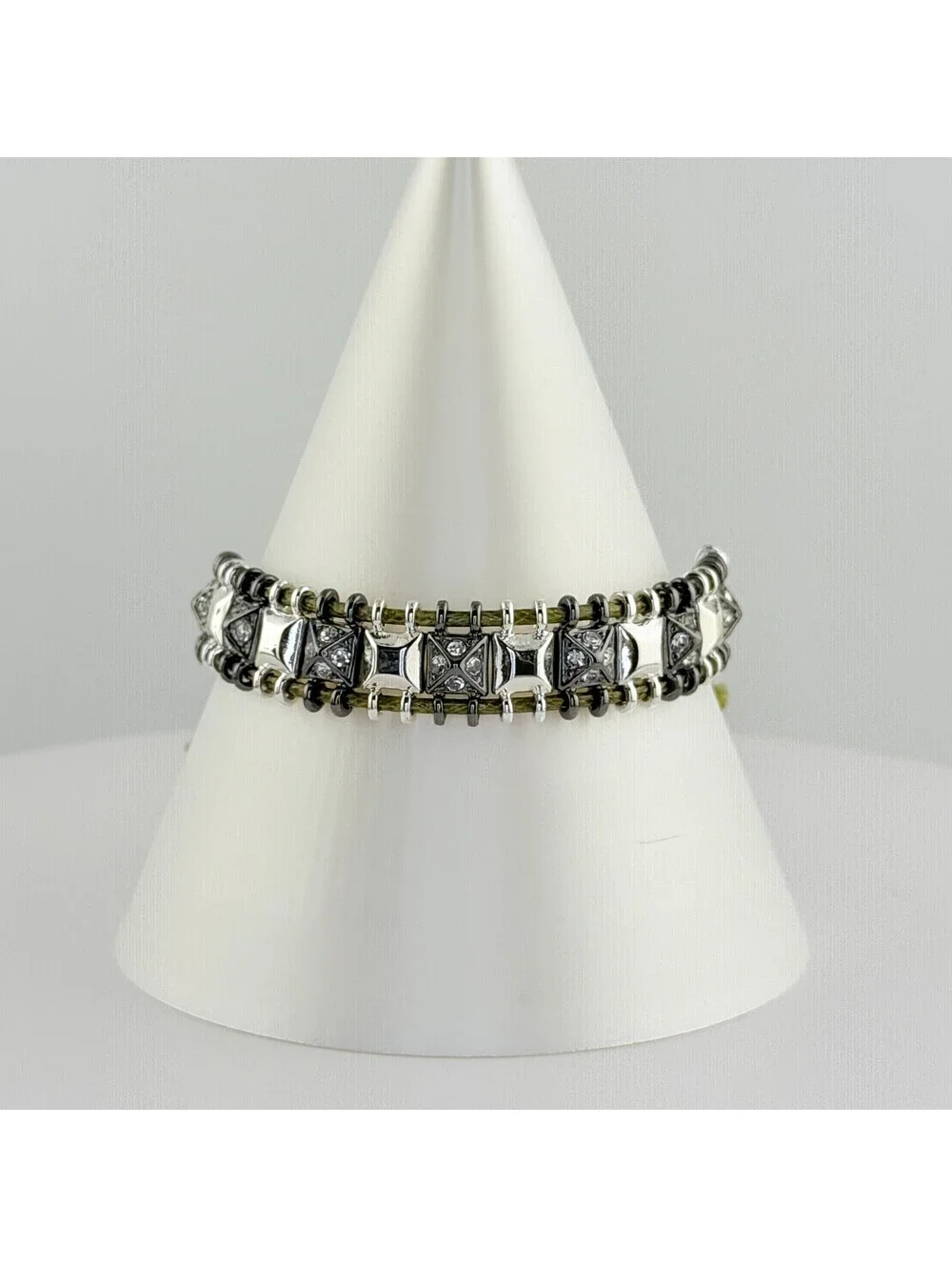Bomb Party Single Stack Bracelet - on Silver Plating #104